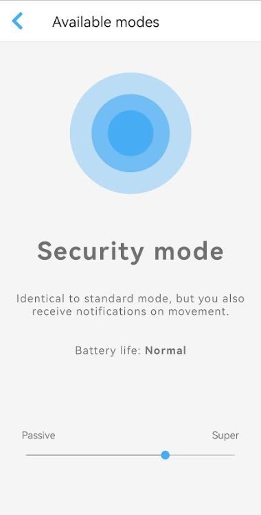 security mode in app